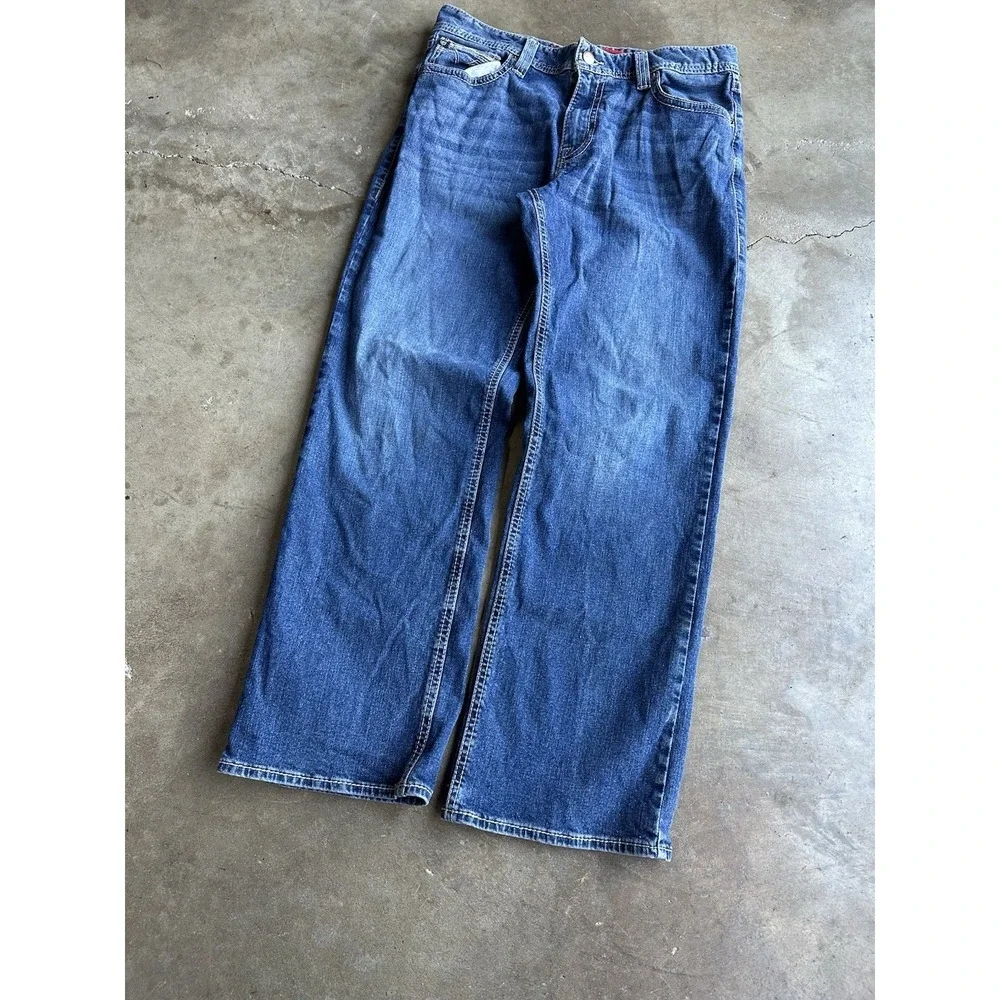 Rock & Roll Denim Double Barrel Straight Relaxed Jeans 34x29